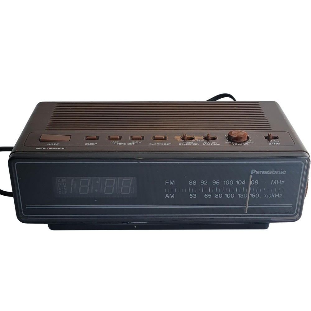 Panasonic AM/FM Digital‎ Clock Radio RC-65 WORKS Vintage